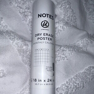 NWT Dry Erase Monthly Calendar with Marker